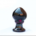 Стеклянная анальная пробка 10,2х6,2 см  photo 2