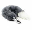 Анальная пробка. С лисьим хвостом. Нержавеющая сталь. photo 3