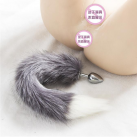 Анальная пробка. С лисьим хвостом. Нержавеющая сталь. photo 1