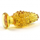 Анальная пробка. Стекло. Прозрачная. Цвет - золото. photo 3
