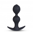 Анальная пробка из мягкого силикона, цвет черный photo 2