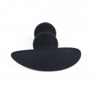 Анальная пробка из мягкого силикона, цвет черный photo 5