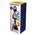 Металева анальна пробка Wooomy Lollypop Double Ball Metal Plug Red L діаметр 3,5 см, довжина 10,5 см photo 3