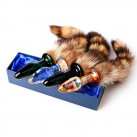 Анальная пробка. Стекло. С хвостом. 1 шт. photo 2