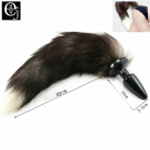 Силиконовая анальная пробка EJMW ELDJ61 с длинным хвостом (40см), 10 х 3,5 см photo 2