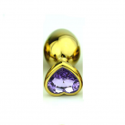 Анальная пробка из нержавеющей стали со стразом в форме сердца photo 5