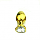 Анальная пробка из нержавеющей стали со стразом в форме сердца photo 6