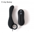 Силиконовый анальный вибратор, водонепроницаемый, 10 режимов вибрации photo 3