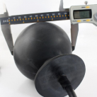 Надувной анальный вибратор, цвет черный photo 1