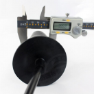 Надувной анальный вибратор, цвет черный photo 6