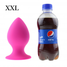 Большая силиконовая анальная пробка photo 1