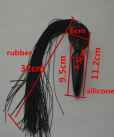 Анальная пробка. Кнут. Силикон. Длина 11,2 см. photo 2