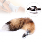 Металлическая анальная пробка с хвостом Butt Plug Brinquedos Sexuais  photo 2