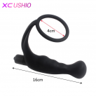 Массажер простаты из силикона с вибрацией и эрекционным кольцом photo 4