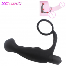 Массажер простаты из силикона с вибрацией и эрекционным кольцом photo 2