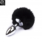 Анальная пробка из нержавеющей стали с хвостом кролика photo 6