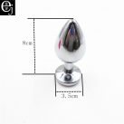 Анальная пробка. Нержавеющая сталь. Длина - 3,5 см. photo 3