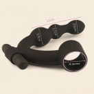 Черный силиконовый массажер простаты с вибрацией photo 4