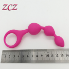 Силиконовые водонепроницаемые шарики Butt Plug Flexable photo 1