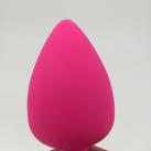 Силиконовая розовая анальная пробка Zcz WQ1268-3 с коротким черным хвостом, 41 х 92 мм  photo 5