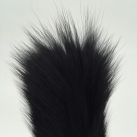 Силиконовая розовая анальная пробка Zcz WQ1268-3 с коротким черным хвостом, 41 х 92 мм  photo 1