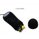 Большая силиконовая анальная пробка с 12 режимами вибрации Baile  photo 1