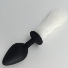 Силиконовая анальная пробка с хвостом 35 мм * 80 мм photo 2