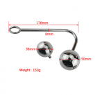 Анальный крюк с 2 шариками из нержавеющей стали - 20 шт photo 1