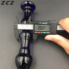 Синий фаллоимитатор ZCZ WQ252 из стекла photo 1