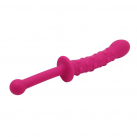 Анальная пробка силиконовая с рельефной поверхностью photo 3