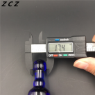 Синий анальный фаллоимитатор ZCZ WQ256 из стекла photo 4