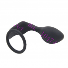 Силіконовий масажер простати, колір чорний photo 2