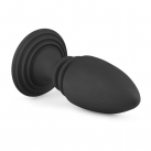 Силиконовая анальная пробка, цвет черный photo 1