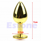 Анальная пробка. Металл. Цвета - золото. photo 1