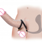 Силиконовая анальная пробка с кольцом для пениса photo 4