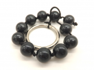 Анальные шарики. 1,4 см. Черная. photo 1