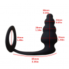 Силиконовый массажер простаты с кольцом photo 1