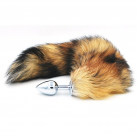 Металлическая анальная пробка Fox с хвостом photo 4