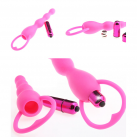 Анальный вибратор из силикона, цвет розовый photo 1