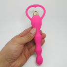Анальный вибратор из силикона, цвет розовый photo 4