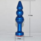 Анальная пробка металлическая со стразом photo 3