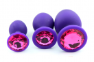 Силиконовая анальная пробка 3 шт. photo 2