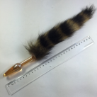 Стеклянная анальная пробка с хвостом photo 3