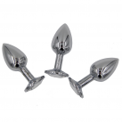 Анальная пробка металлическая 75X28 мм photo 1