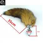 Анальная пробка-хвостик 7х2,8 см, длина хвоста 35 см photo 2