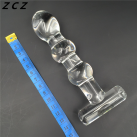 Анальные прозрачные бусины стеклянные photo 3