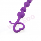 Силиконовые анальные бусы, цвет фиолетовый photo 1