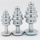 Набор анальных пробок ребристых разного размера photo 2