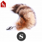 Металлическая анальная пробка Davidsourc с лисьим хвостом photo 1