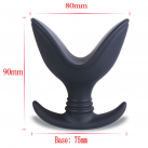 Анальный расширитель. Силикон. Черный. photo 4